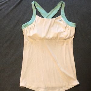 White Adidas Athletic Tank Size M